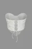 Solid 3D tekstureret Bustier Tube Top sold by Micas