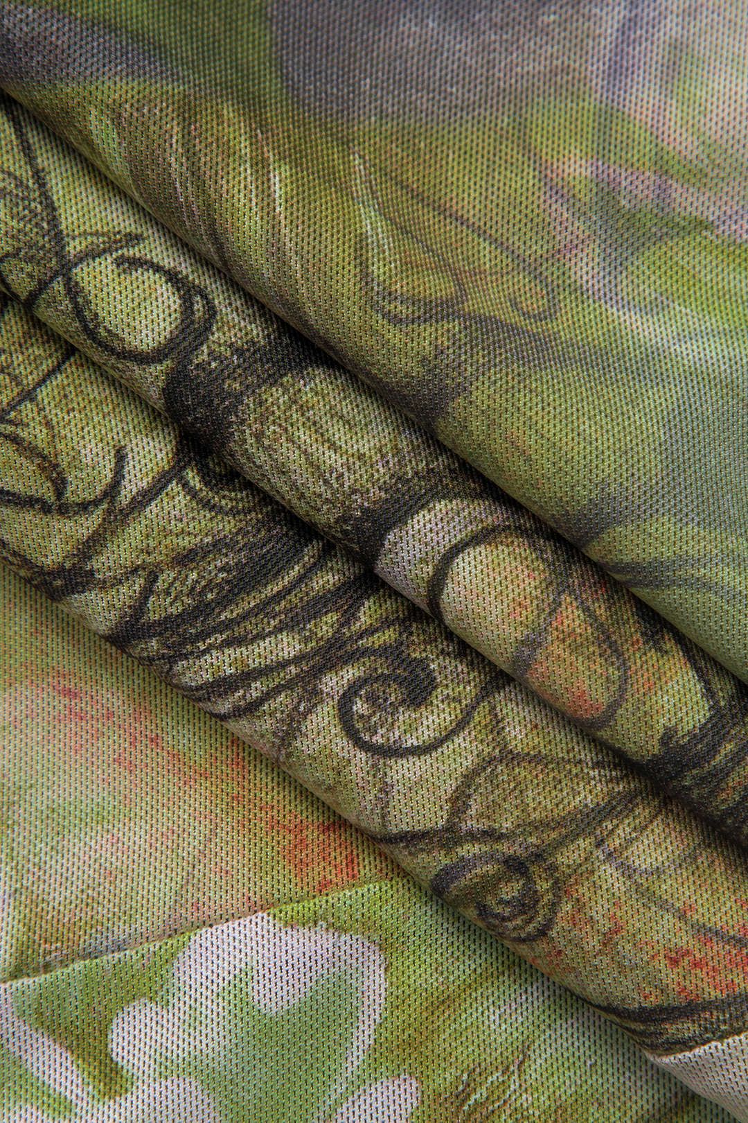 Floral Print Mesh Mermaid Maxi Skirt sold by Micas product image thumbnail 4