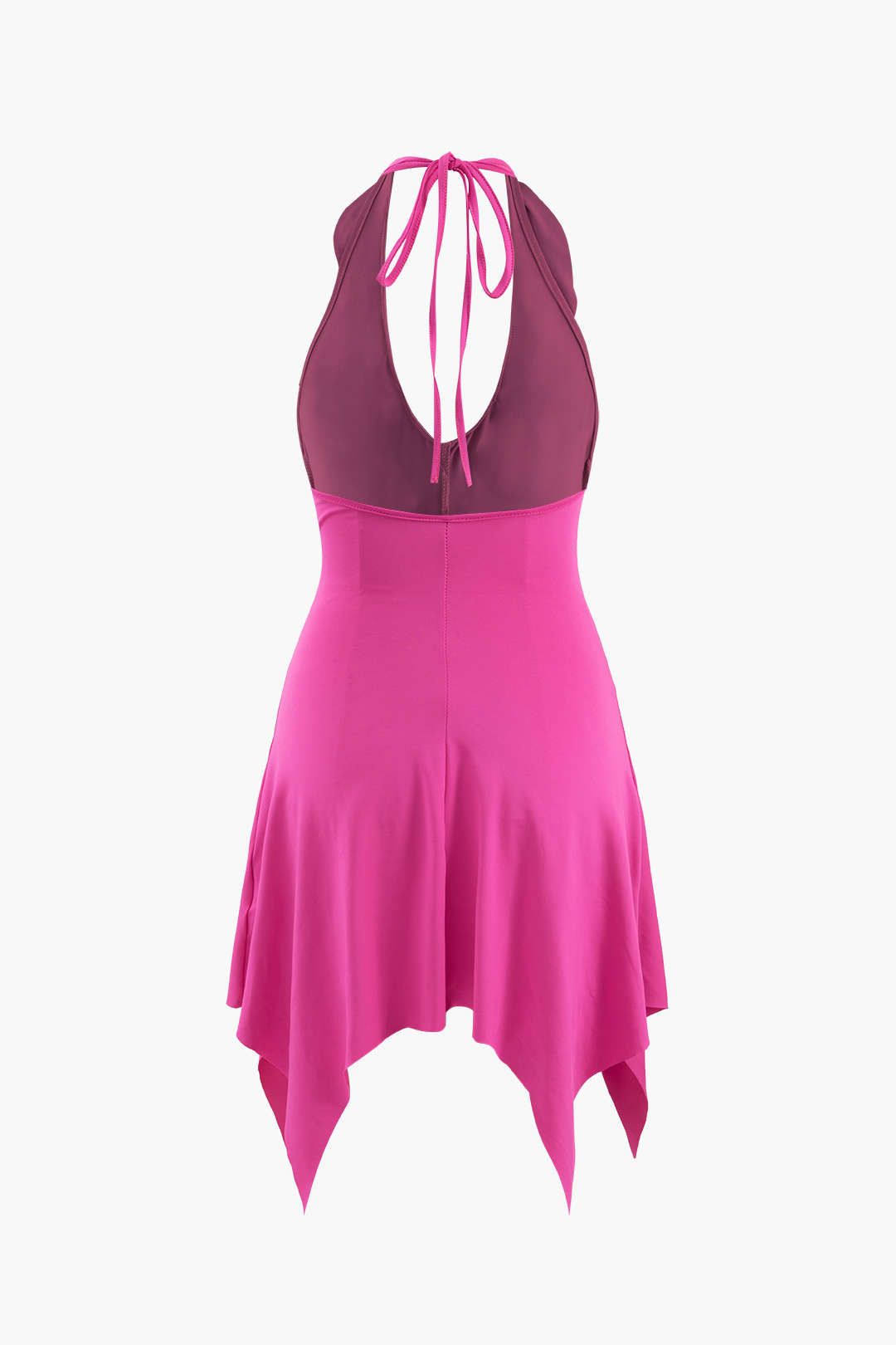 Corsage Ruffle Halter Neck Mini Dress sold by Micas product image thumbnail 2