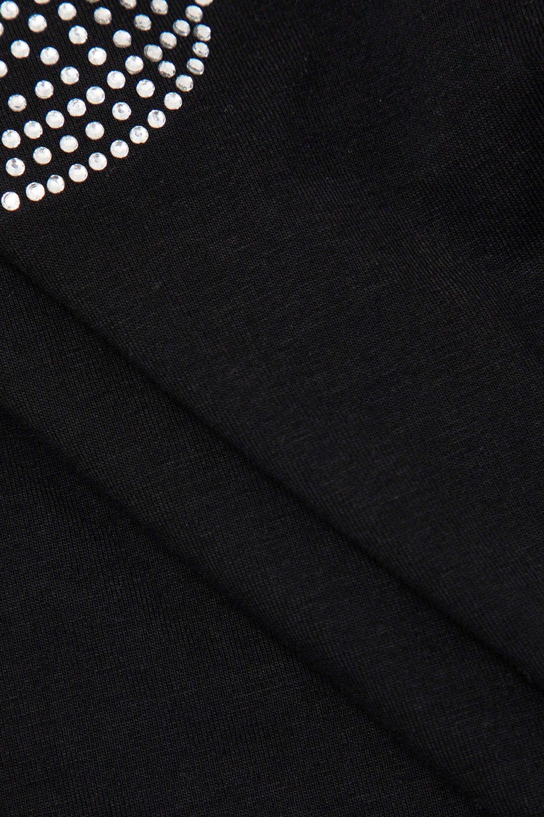 Heart Embellished Short Sleeve Crop Top sold by Micas product image thumbnail 3