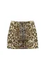 Leopardprint mininederdel med pailletter sold by Micas