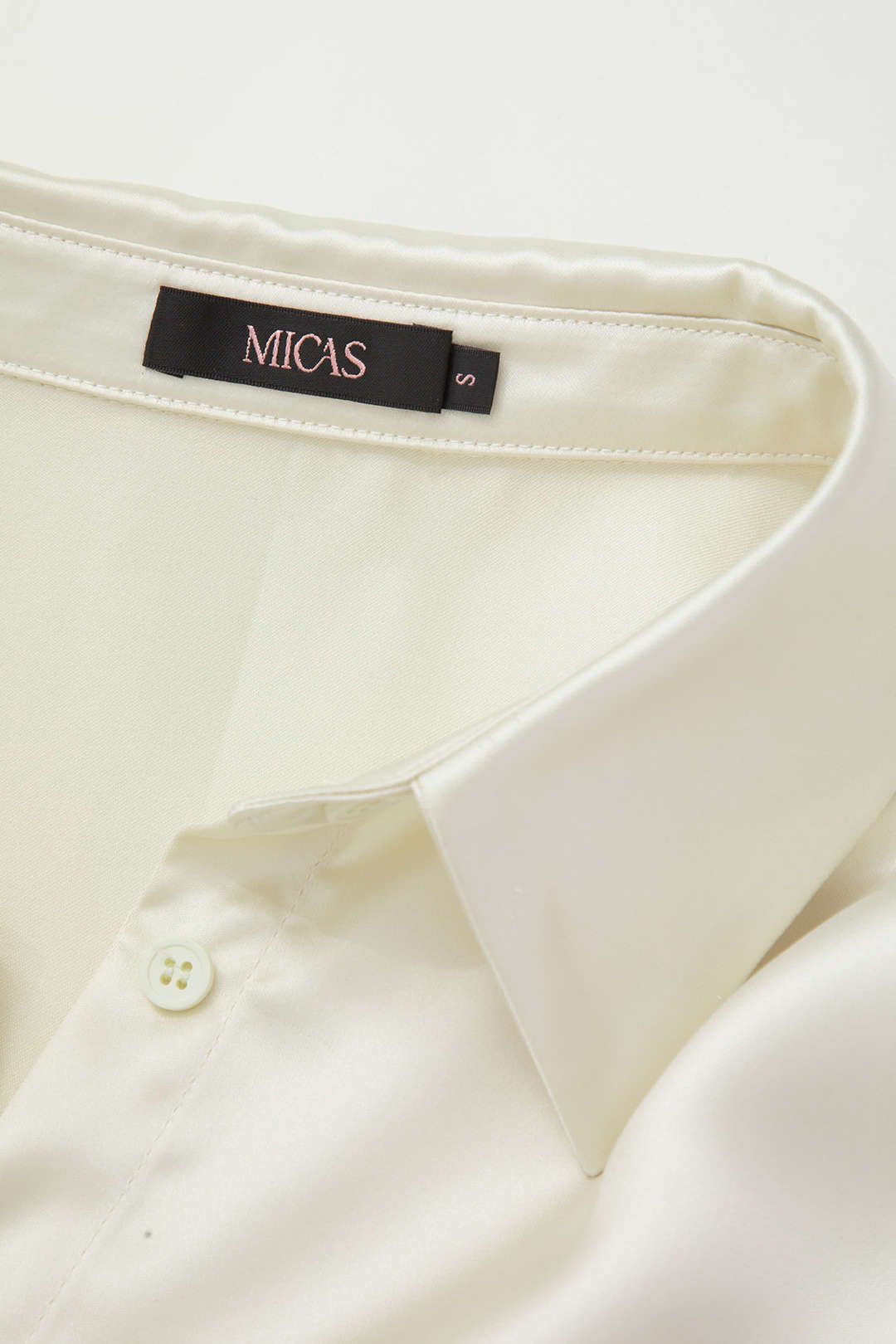 Solid Satin Long Sleeve Shirt sold by Micas product image thumbnail 6