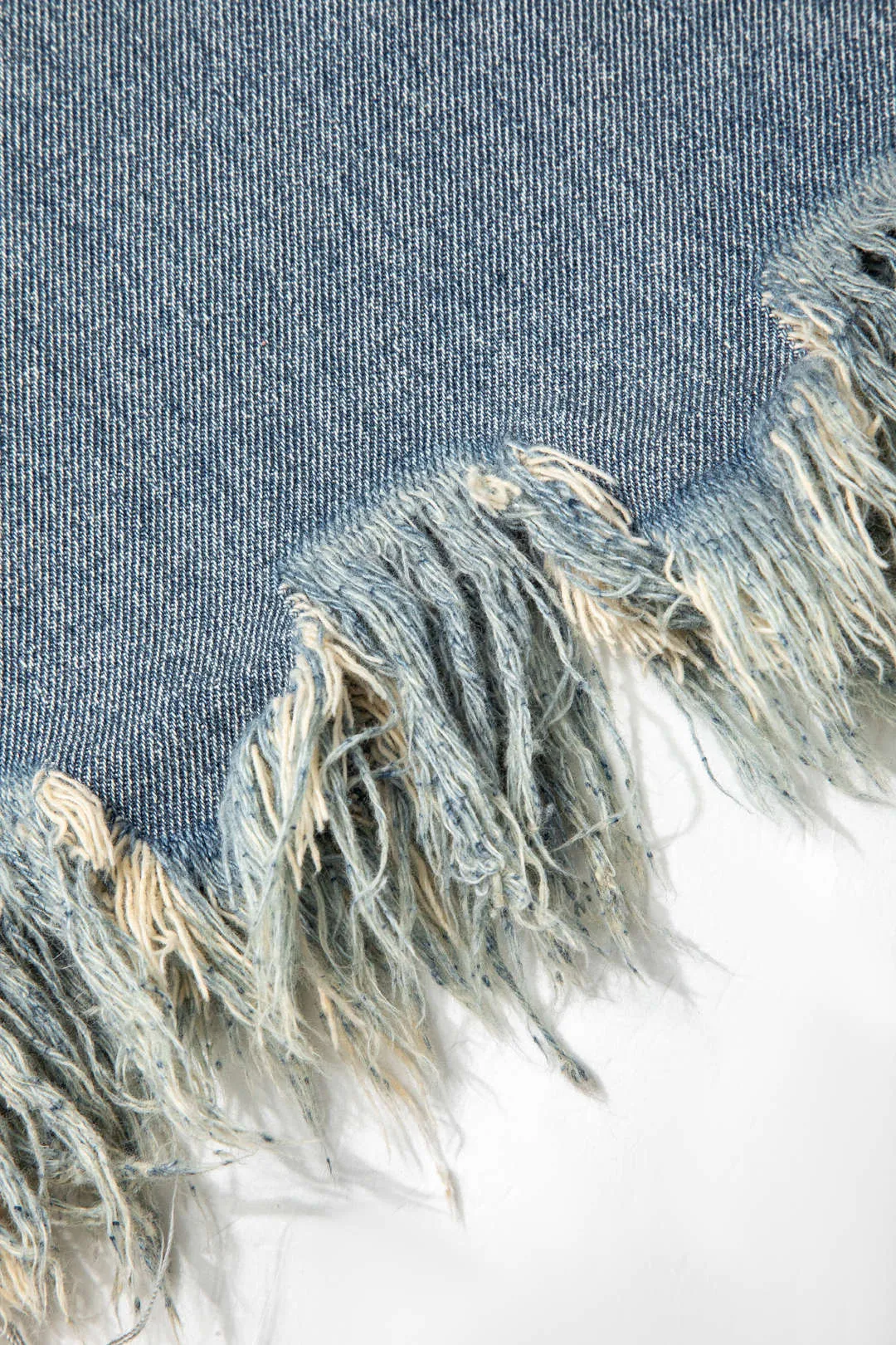 Wrap Frayed Hem Denim Wide Leg Pants sold by Micas product image thumbnail 4