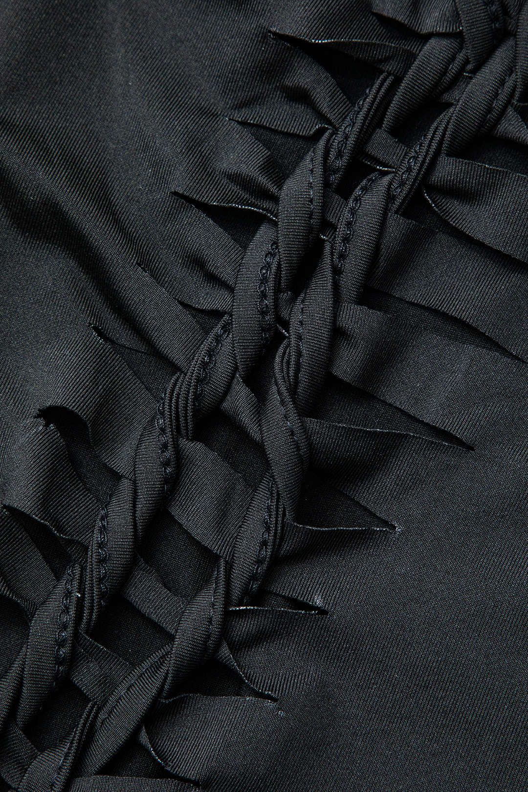 Round Neck Braided Cut Out Midi Dress sold by Micas product image thumbnail 3