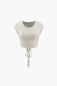 Tie Backless Crop T-Shirt sold by Micas