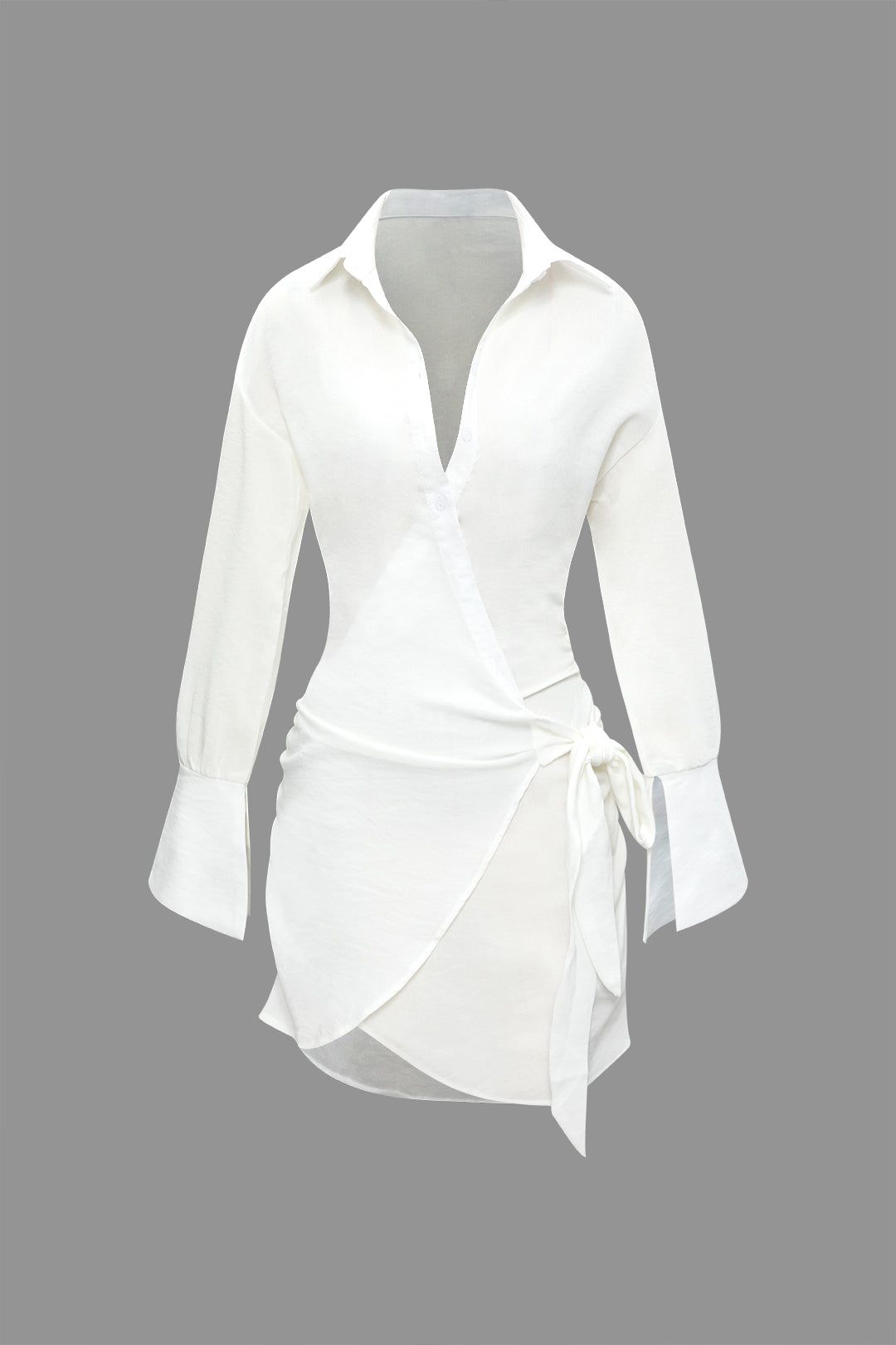 V-neck Knot Side Wrap Shirt sold by Micas