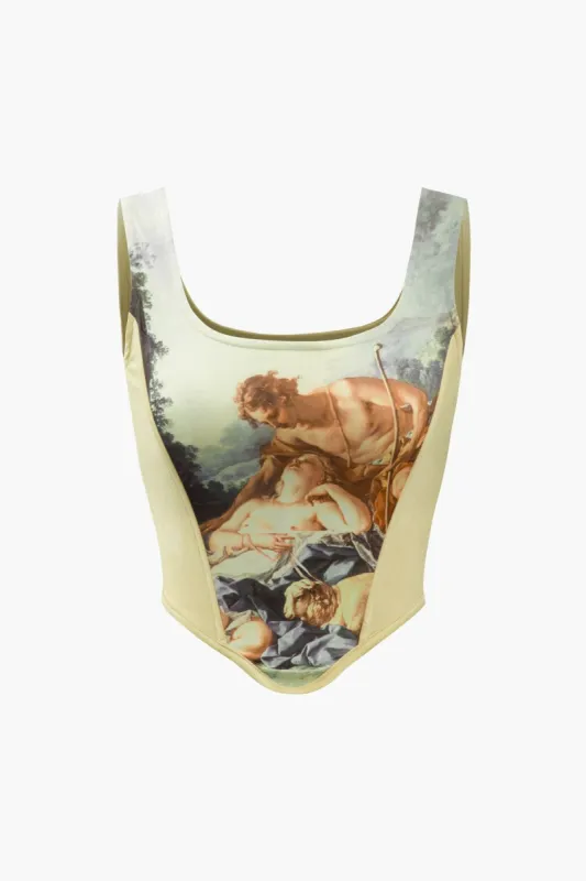 Renaissance Square Neck Corset Top made by Micas