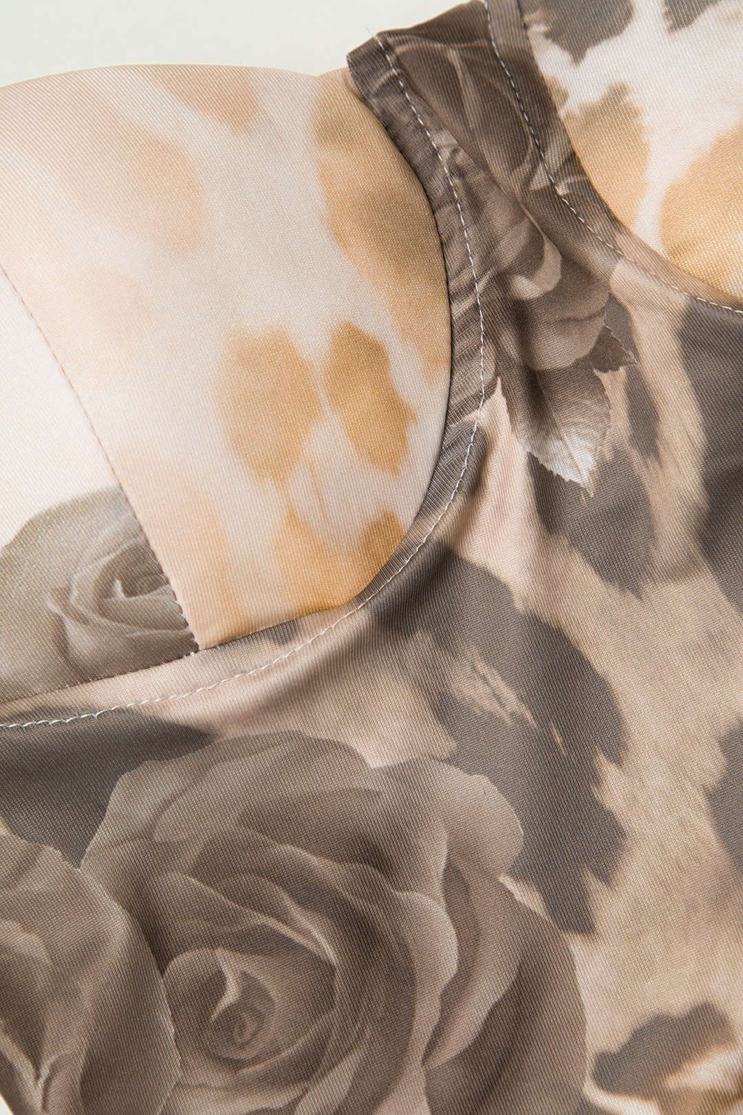 Floral Print Spaghetti Strap Back Slit Maxi Dress sold by Micas product image thumbnail 4