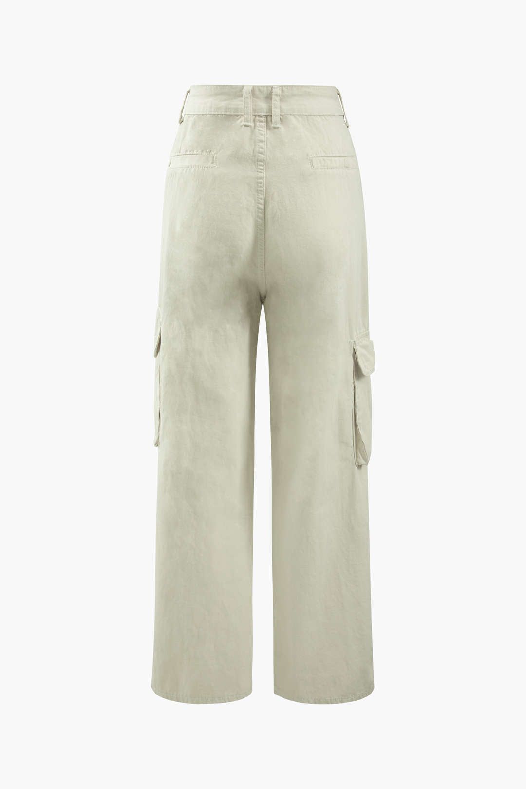 High Waisted Flap Pocket Straight Leg Cargo Pants sold by Micas product image thumbnail 2