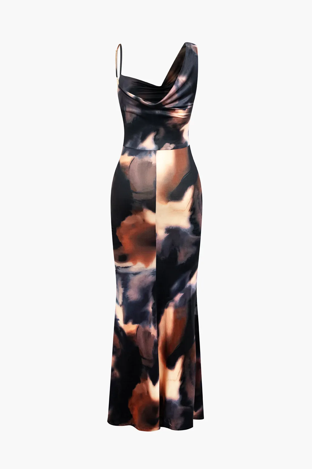 Tie Dye Asymmetrical Mermaid Maxi Dress sold by Micas product image thumbnail 2