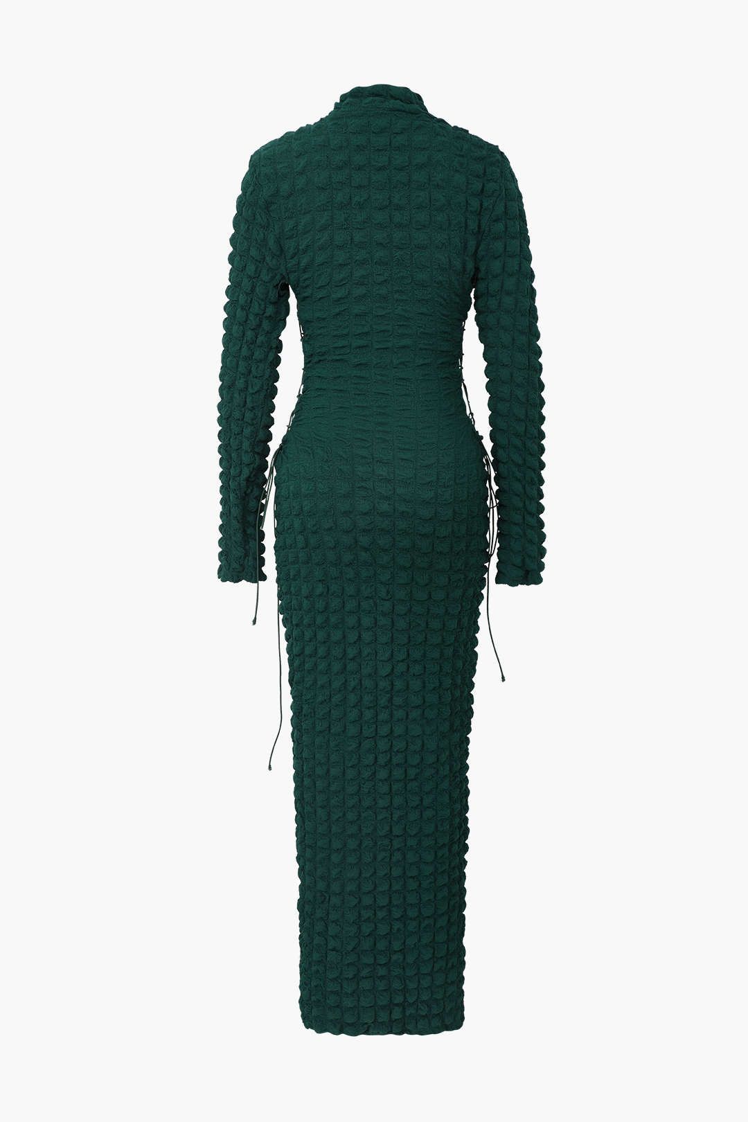 Popcorn Textured Tie Side Maxi Dress sold by Micas product image thumbnail 5