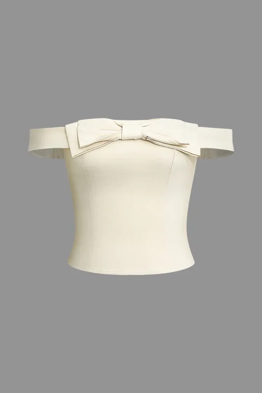 Solid Bow Tank Top sold by Micas