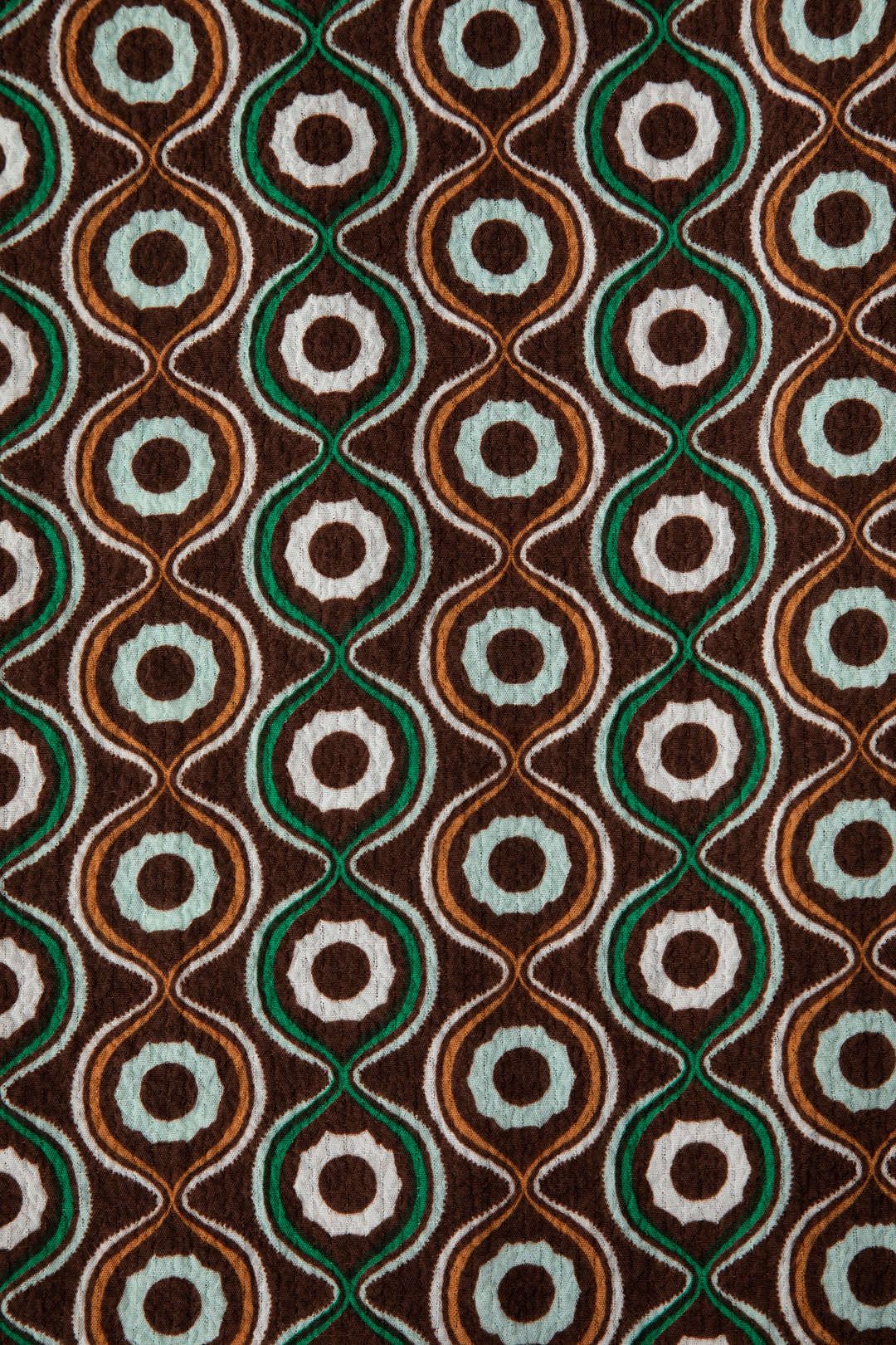 Geometrisk tryk elastisk talje lige benbukser sold by Micas product image thumbnail 4