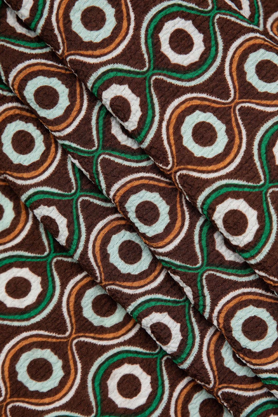 Geometrisk tryk elastisk talje lige benbukser sold by Micas product image thumbnail 5