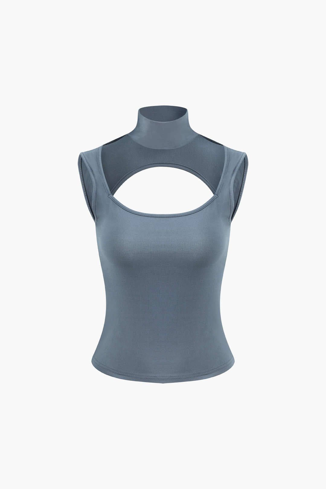 Cut Out Mock Neck Tank Top sold by Micas