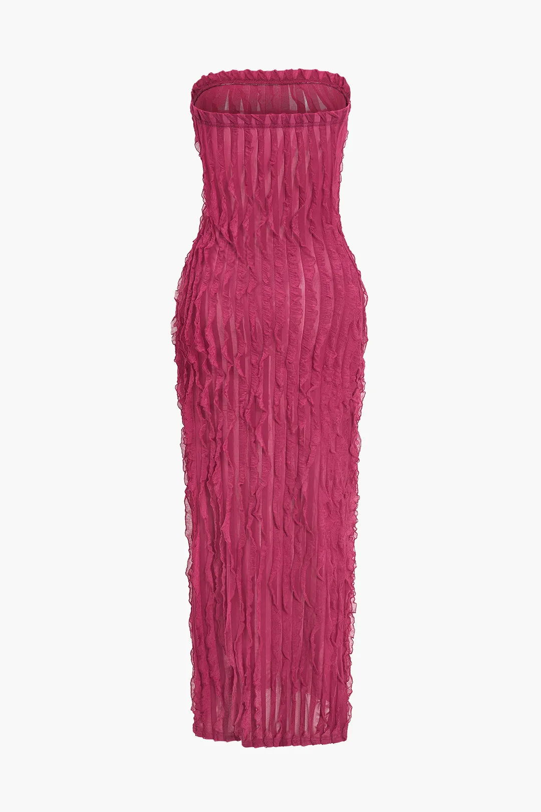 Ruffle tekstureret stropløs maxi kjole sold by Micas product image thumbnail 2