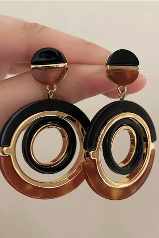 Contrast Circle Earrings sold by Micas