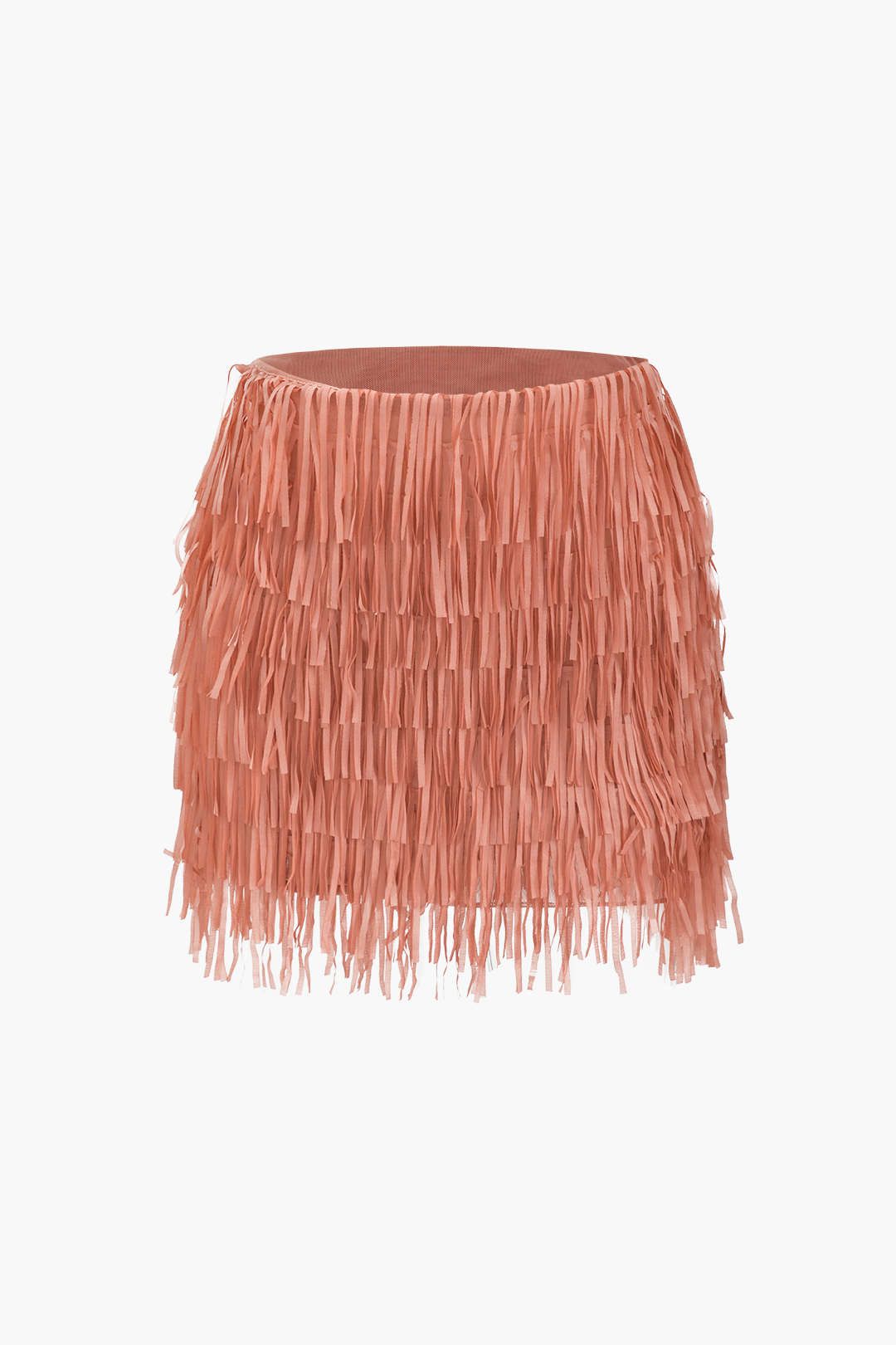 Fringe Mini Skirt sold by Micas