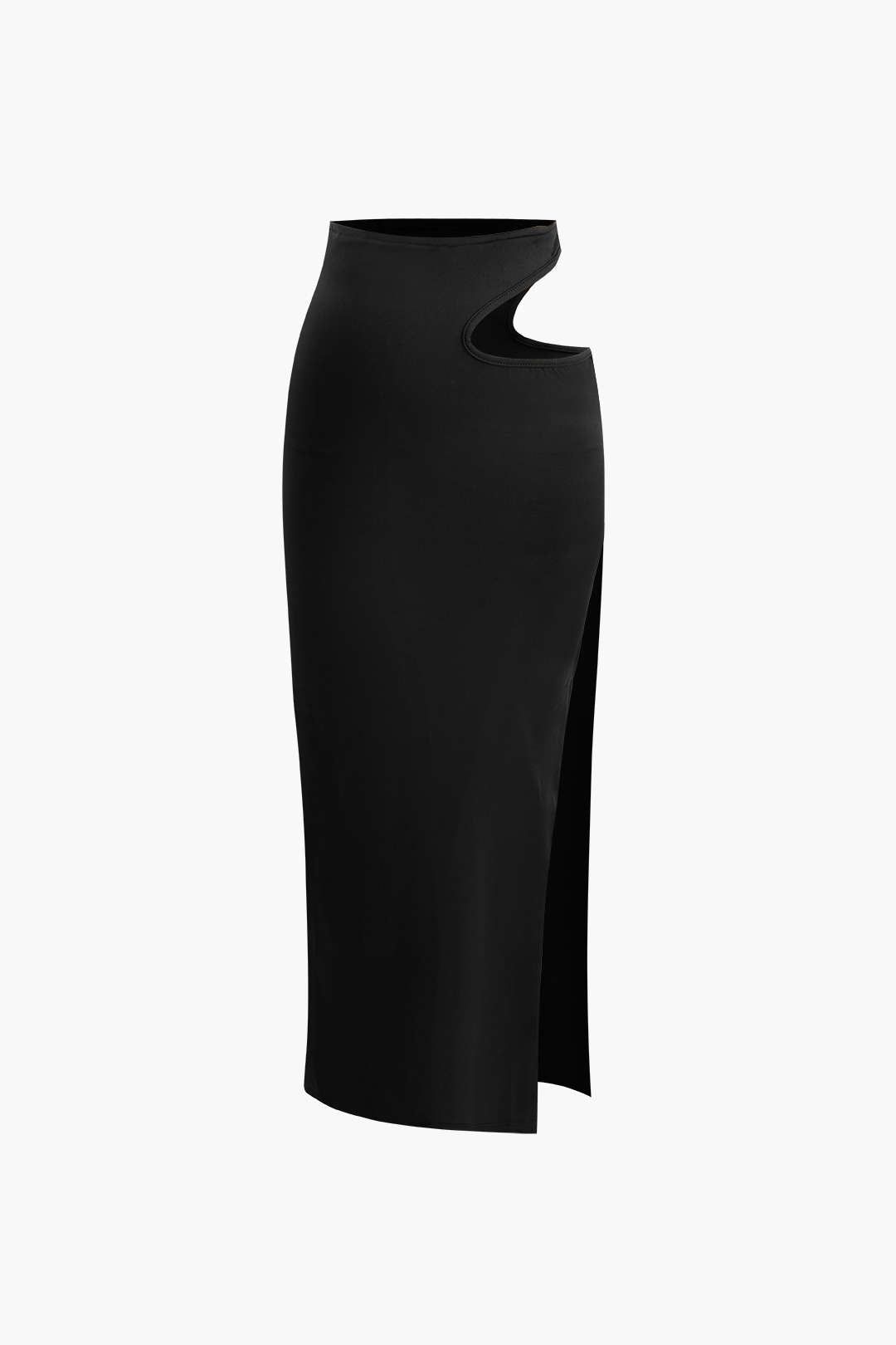 Rose Corsage Halter Neck Top And Cut Out Slit Skirt Set sold by Micas product image thumbnail 3