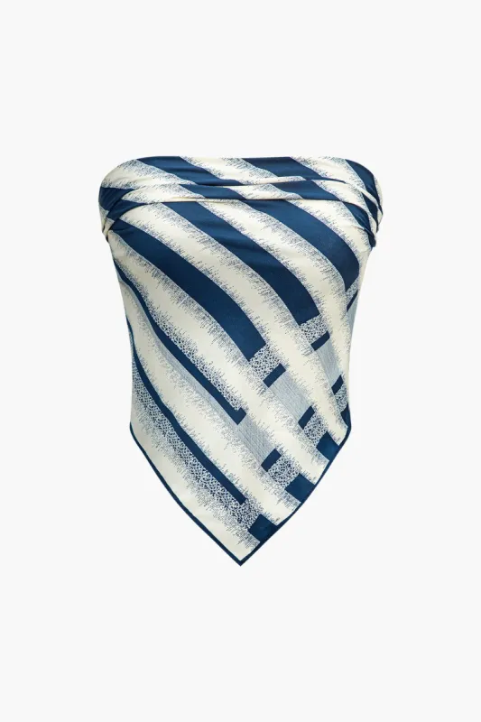 Stripe Print tørklæde sold by Micas