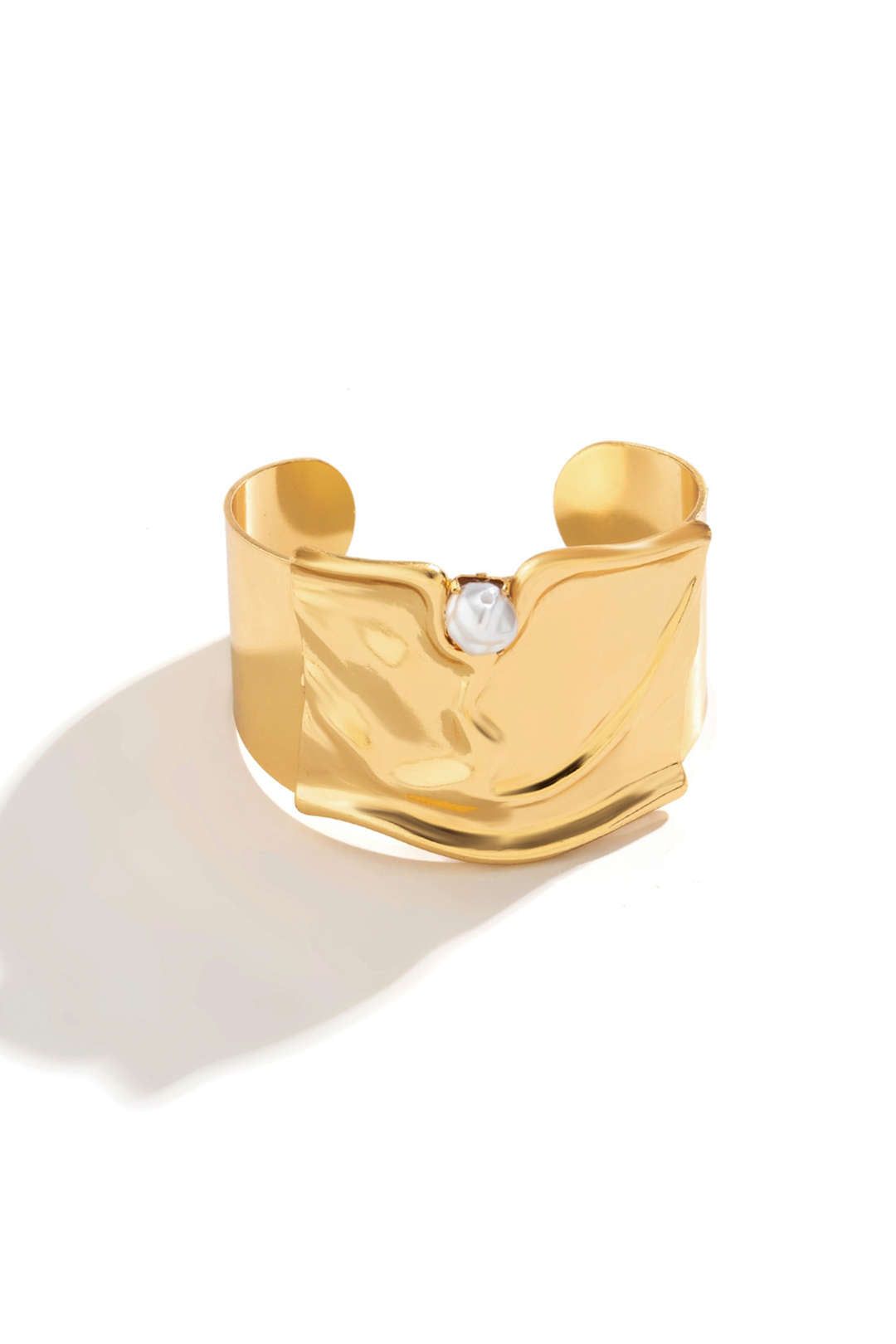 Metallic Pearl Decor Cuff Bangle sold by Micas product image thumbnail 3