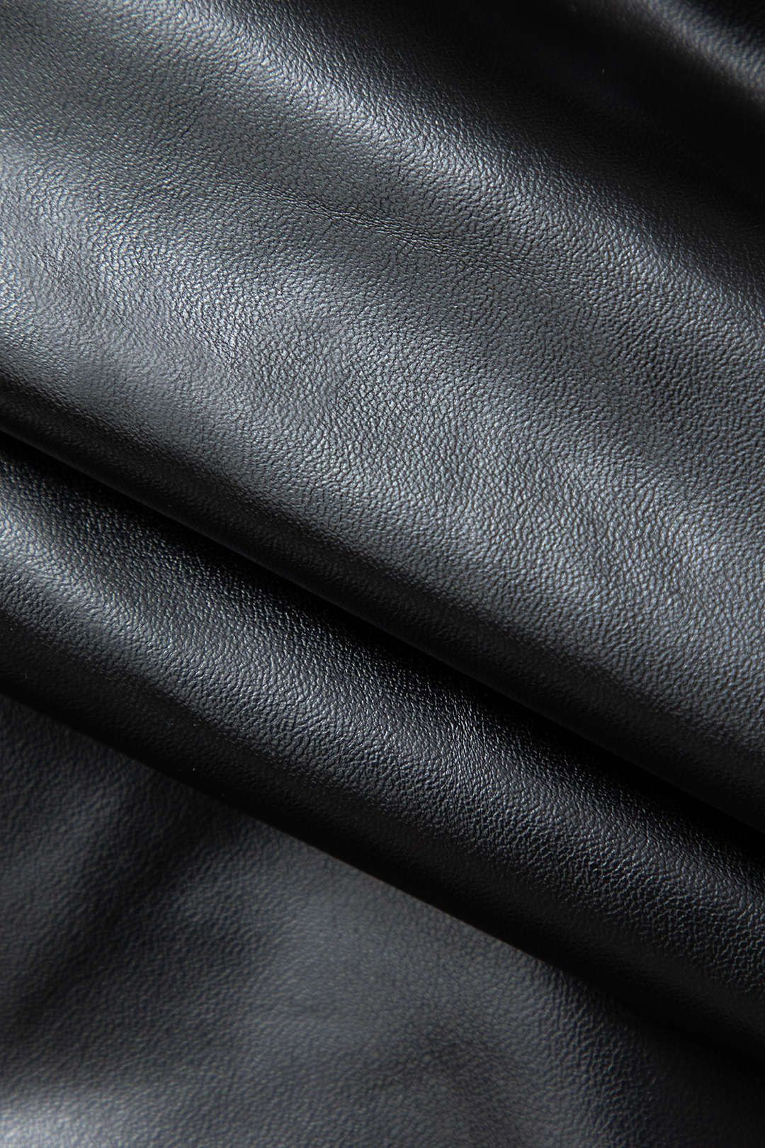 Faux Leather Asymmetric Sleeveless Top And Ruched Mini Skirt Set sold by Micas product image thumbnail 8