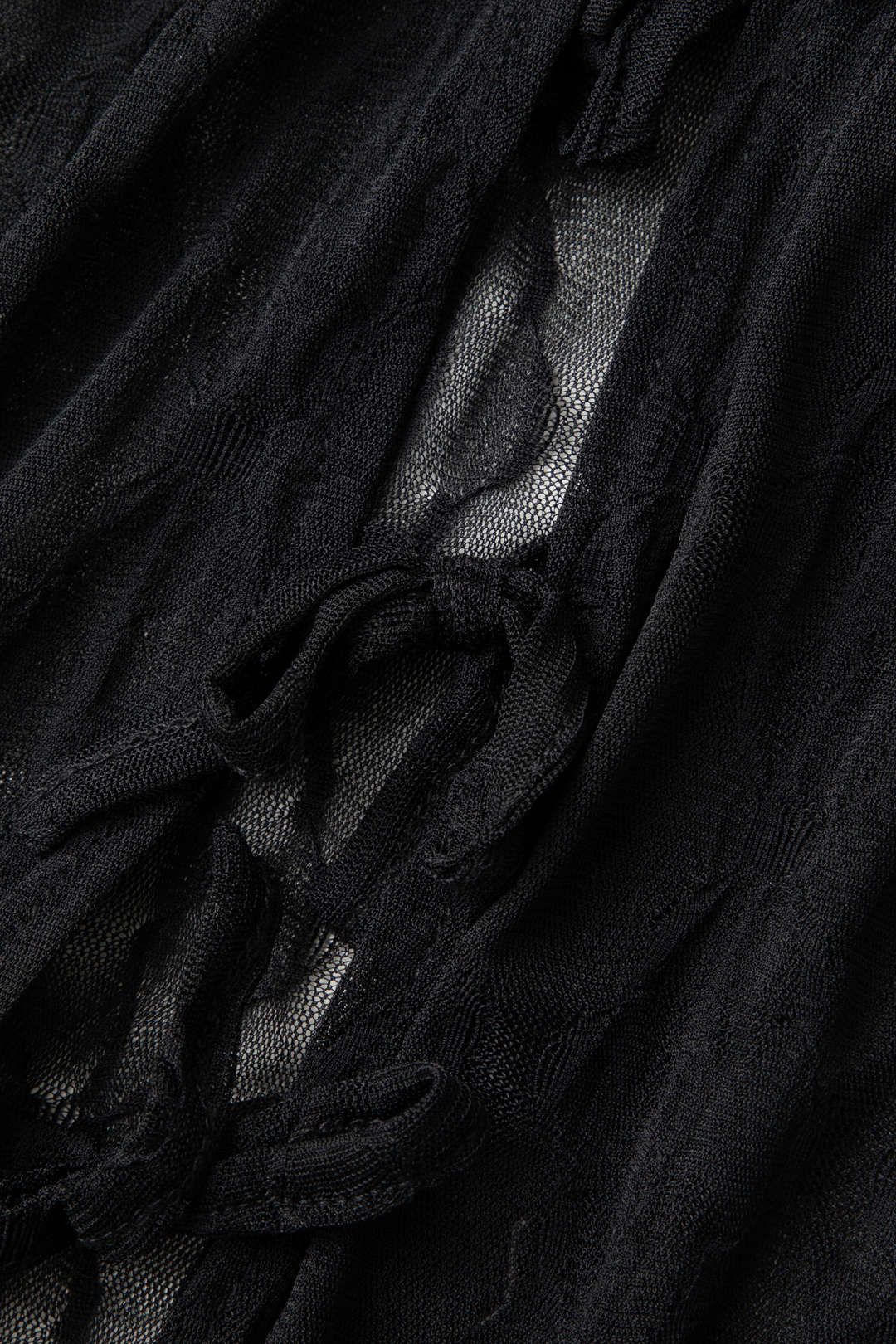 Sheer Lace Short Sleeve Maxi Dress sold by Micas product image thumbnail 3