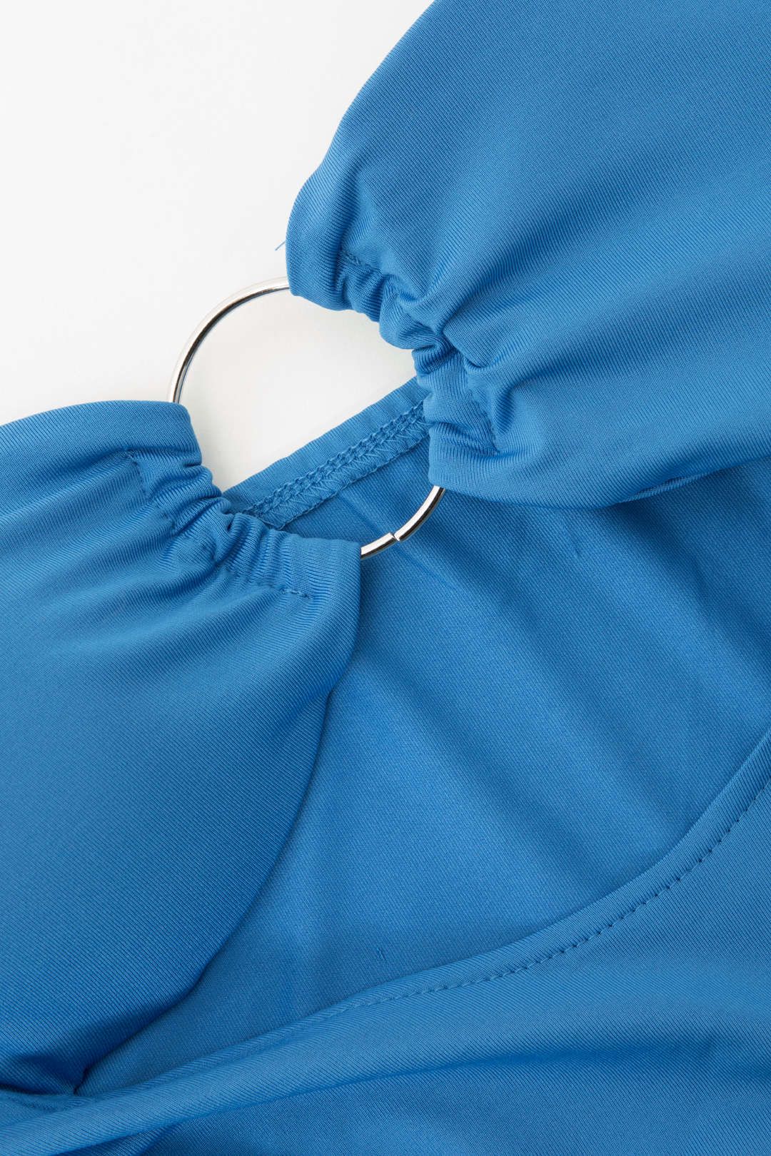 Asymmetric Cut Out Ruffle Strapless Midi Dress sold by Micas product image thumbnail 3