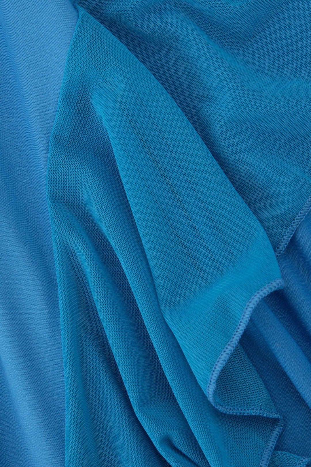 Asymmetric Cut Out Ruffle Strapless Midi Dress sold by Micas product image thumbnail 4