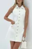 Lomme-minikjole med flere knapper sold by Micas