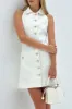 Lomme-minikjole med flere knapper sold by Micas
