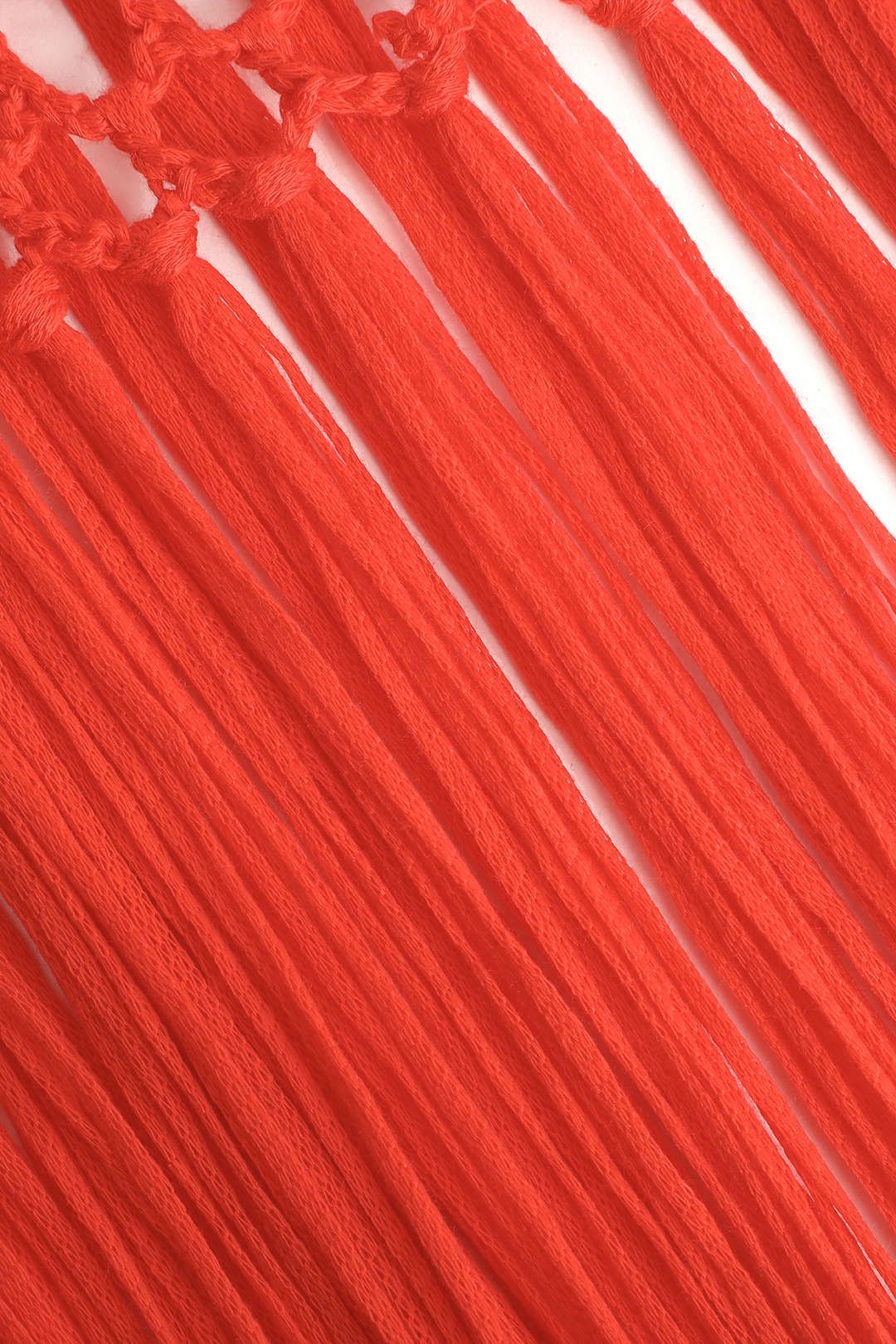 Crochet Knit Halter Cami And Fringe Cover Up Skirt Set sold by Micas product image thumbnail 8