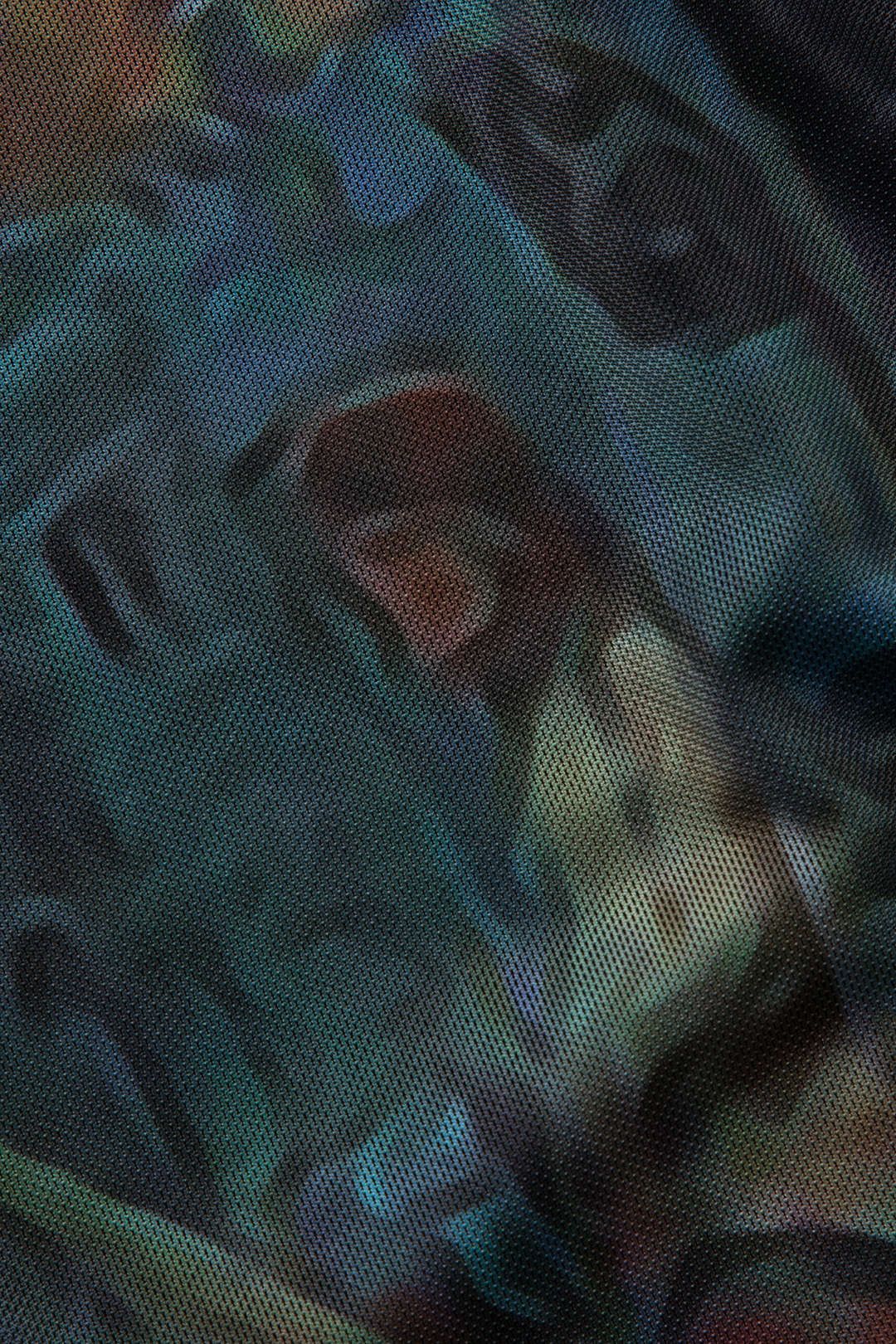 Retro Print Mesh Slit Midi Skirt sold by Micas product image thumbnail 4