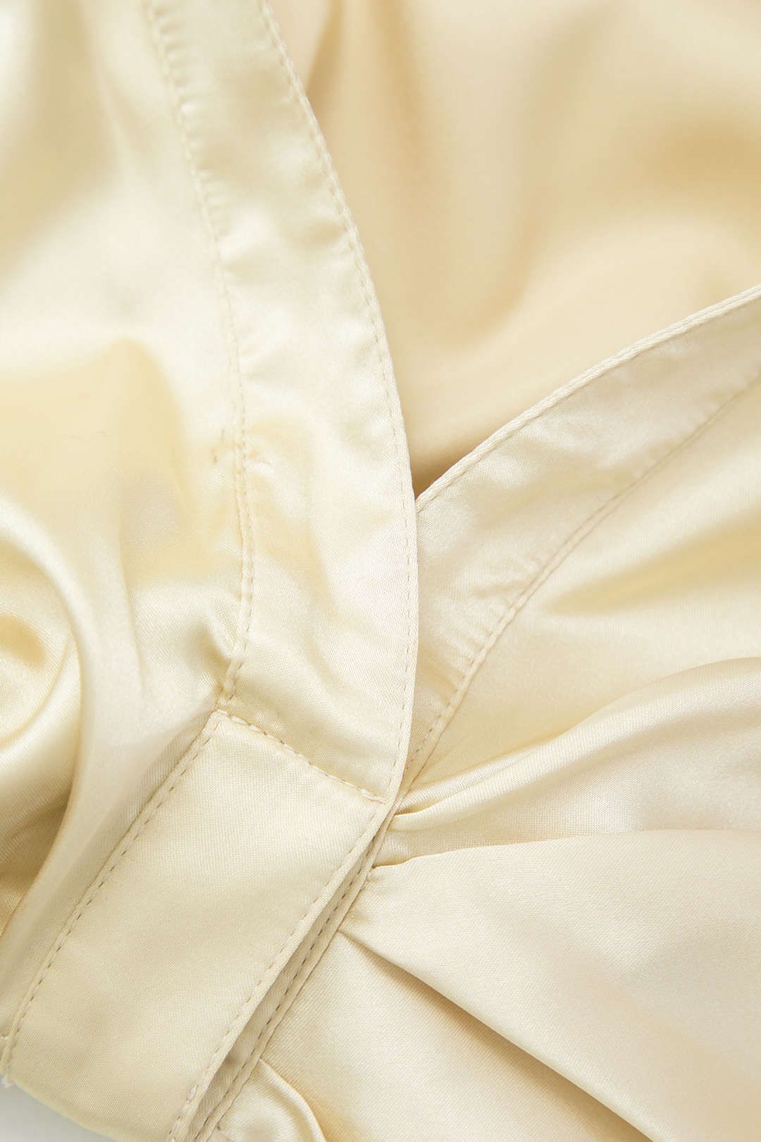 Satin Ruched Tie Waist Long Sleeve Blouse sold by Micas product image thumbnail 4