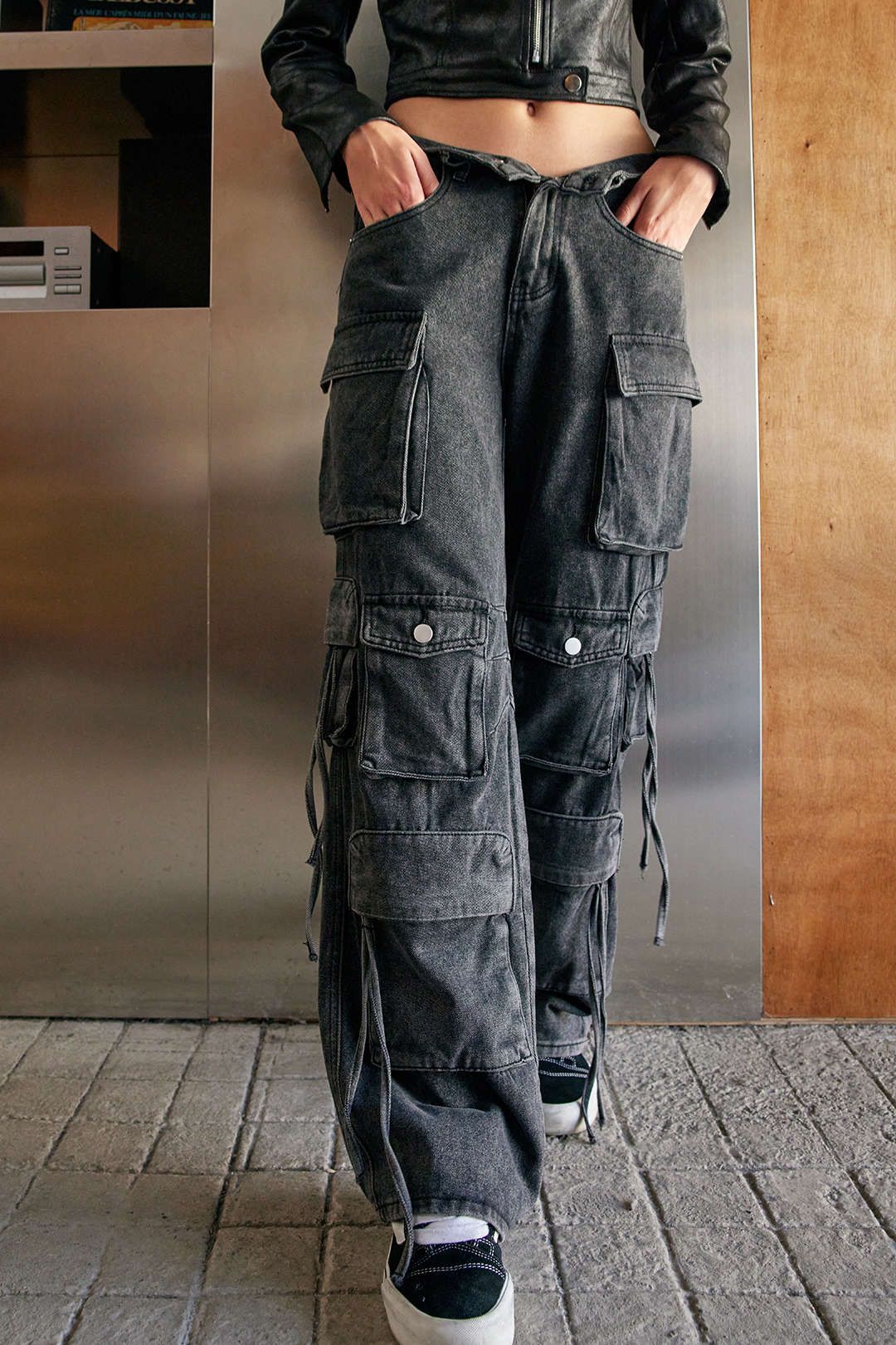Multi Pocket Straight Leg Cargo Jeans sold by Micas product image thumbnail 10