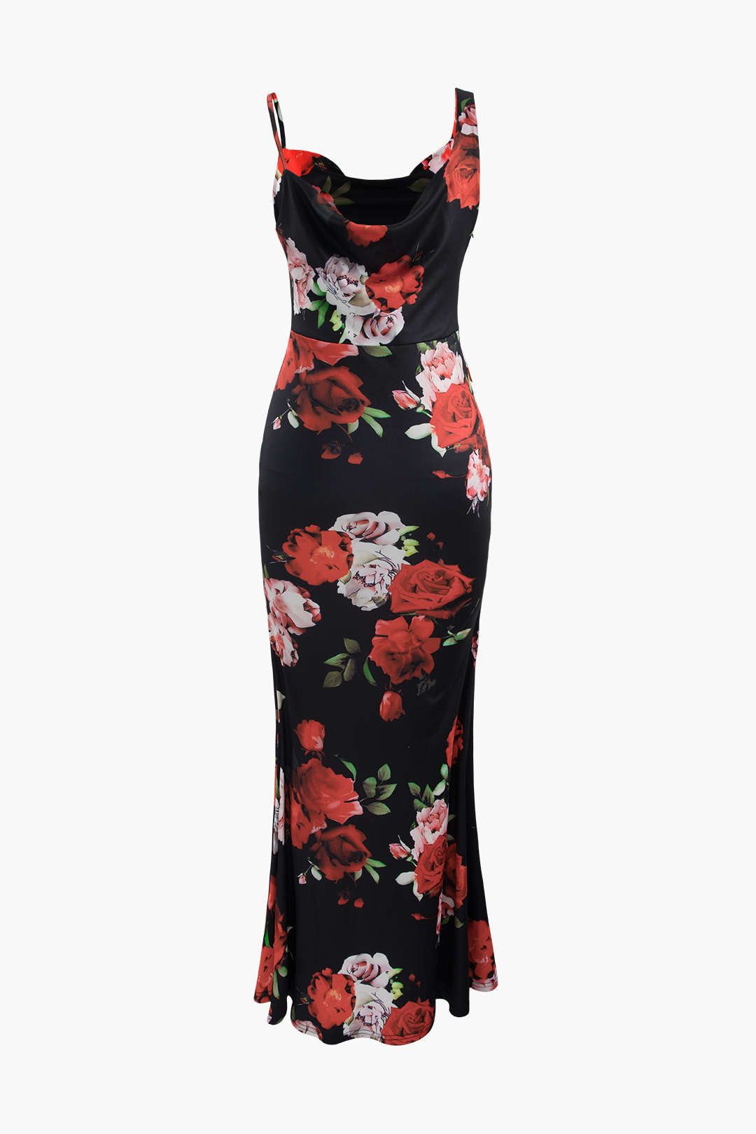 Floral Print Asymmetric Maxi Dress sold by Micas product image thumbnail 2