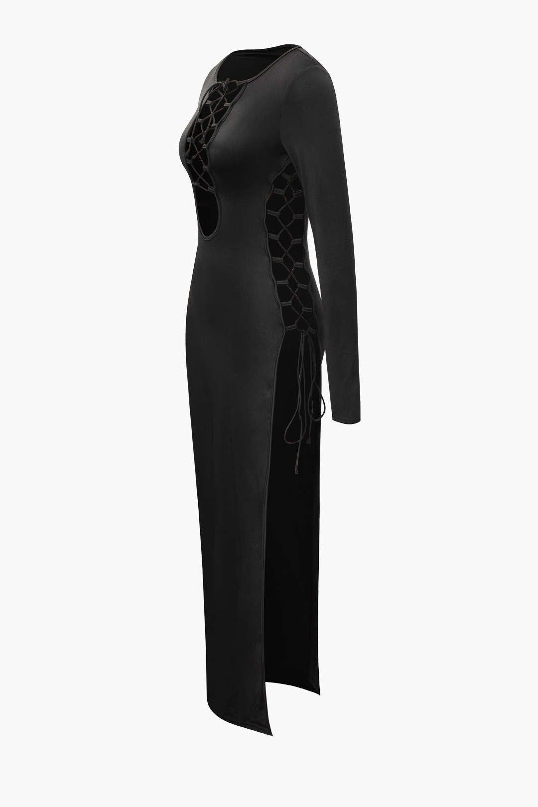 Tie Detail Long Sleeve Maxi Dress sold by Micas product image thumbnail 4