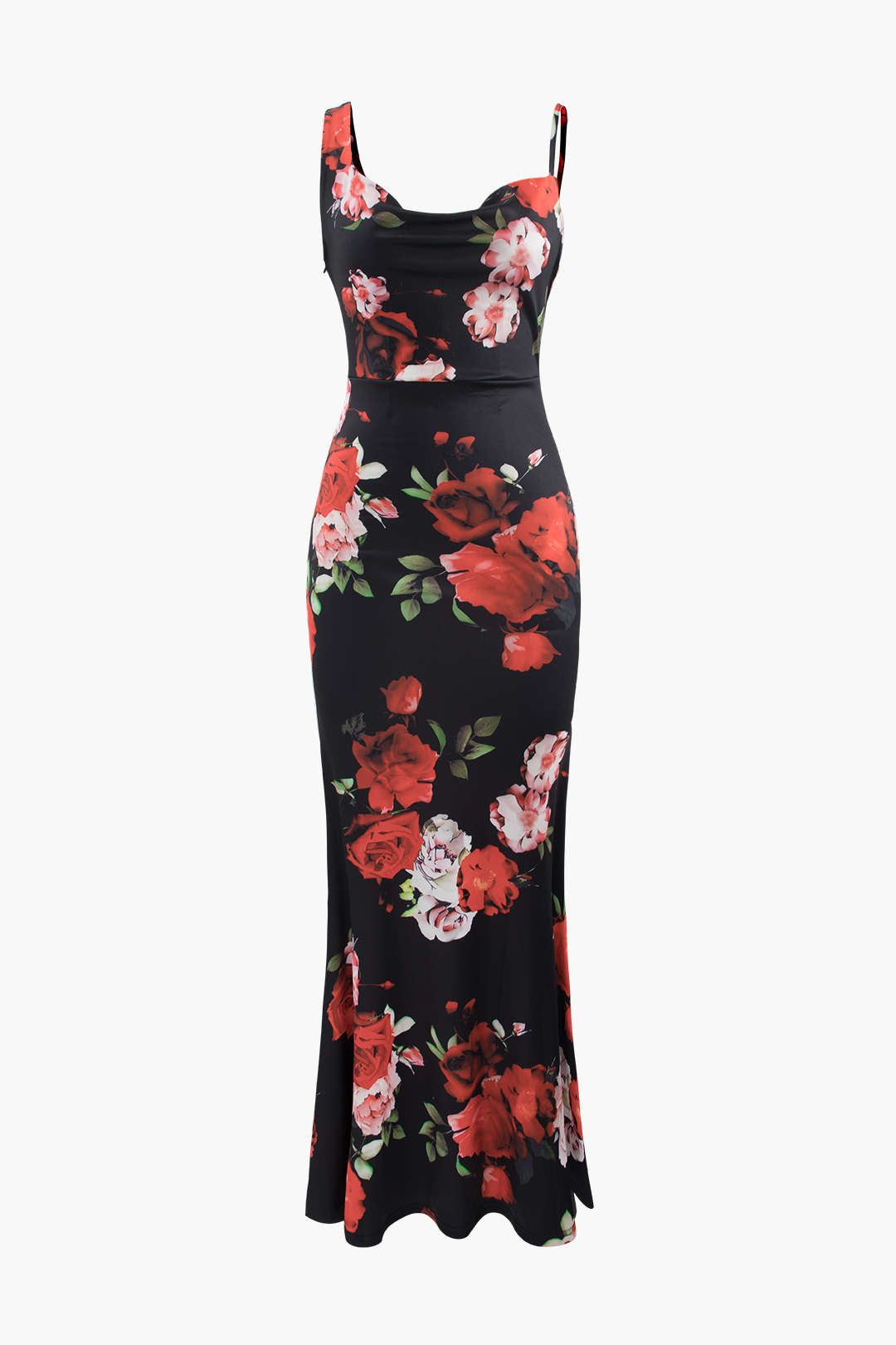 Floral Print Asymmetric Maxi Dress sold by Micas