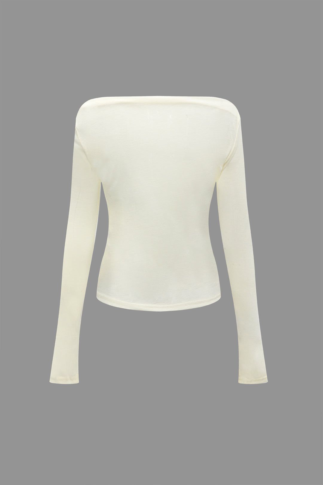 Off Shoulder Sheer Long Sleeve Top sold by Micas product image thumbnail 2