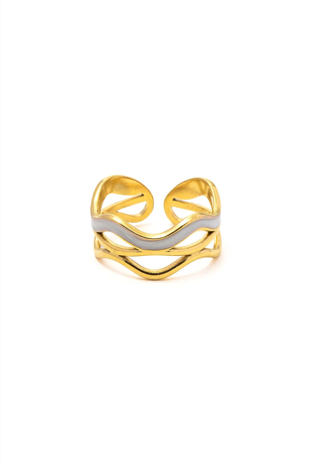 Wavy Open Ring sold by Micas