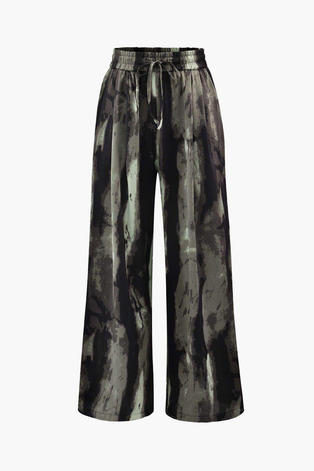 Tie Dye Drawstring Waist Wide Leg Pants sold by Micas