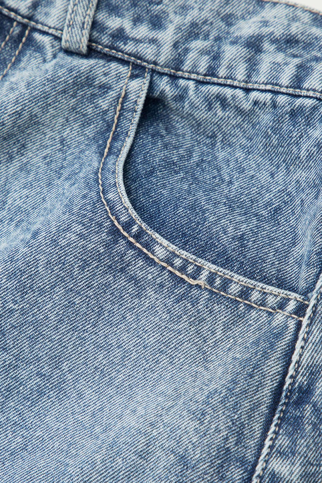 Flap Pocket Denim A-line Mini Skirt sold by Micas product image thumbnail 4