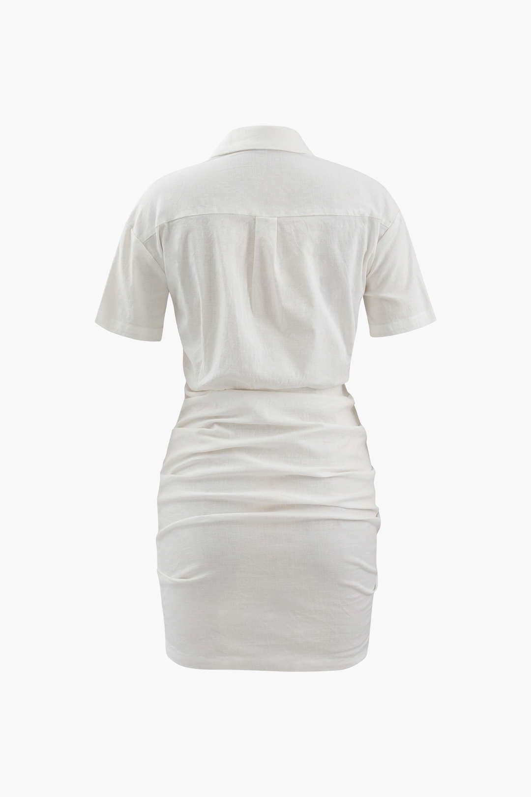 Chest Pocket Cut Out Mini Shirt Dress sold by Micas product image thumbnail 2