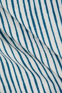 Linen-Blend Stripe Knot Hem Blouse sold by Micas