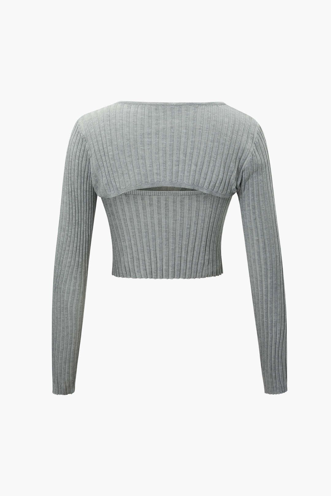 Knit Cami Top And Long Sleeve Shrug Set sold by Micas product image thumbnail 2