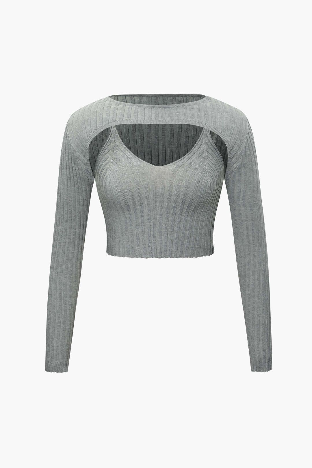 Knit Cami Top And Long Sleeve Shrug Set sold by Micas
