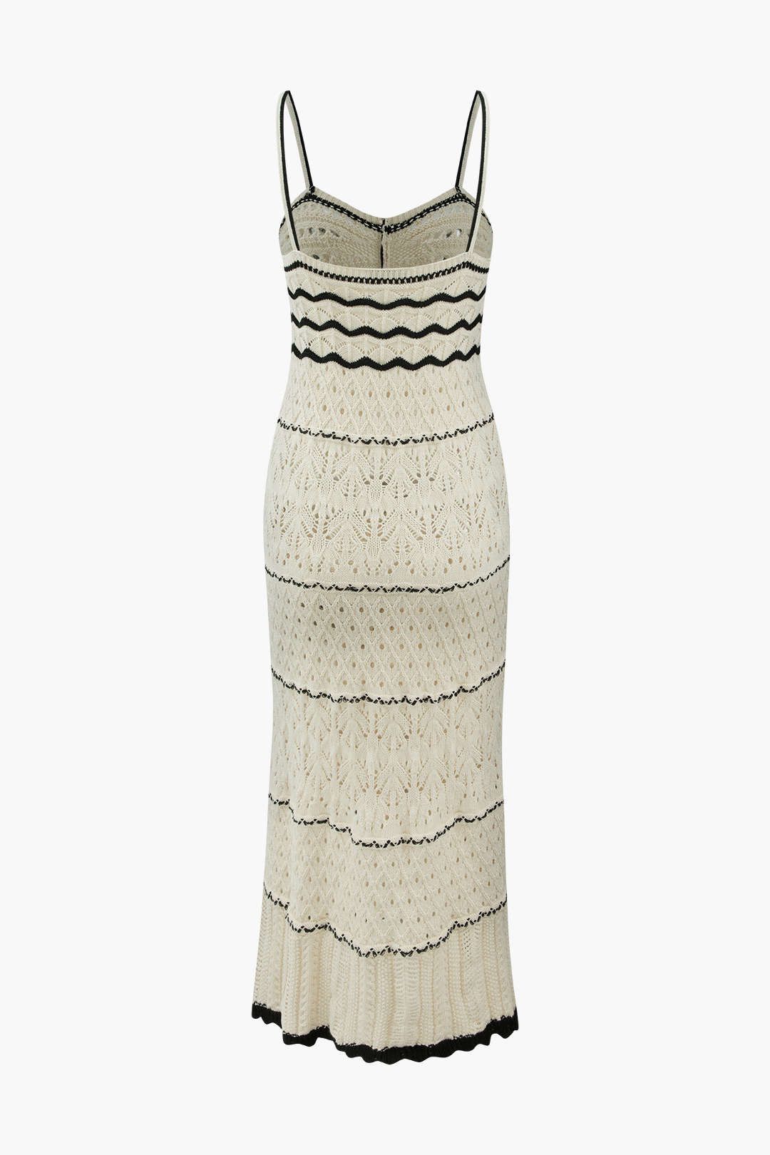 Stripe Openwork Knit Midi Dress sold by Micas product image thumbnail 2