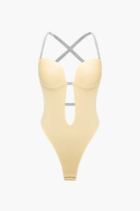 Solid rygfri udskåret shapewear sold by Micas