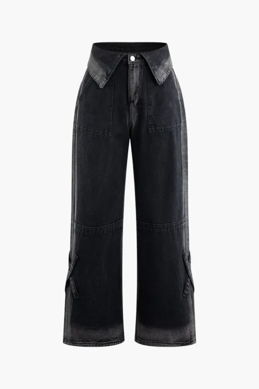 Ombre Wide Leg Jeans sold by Micas
