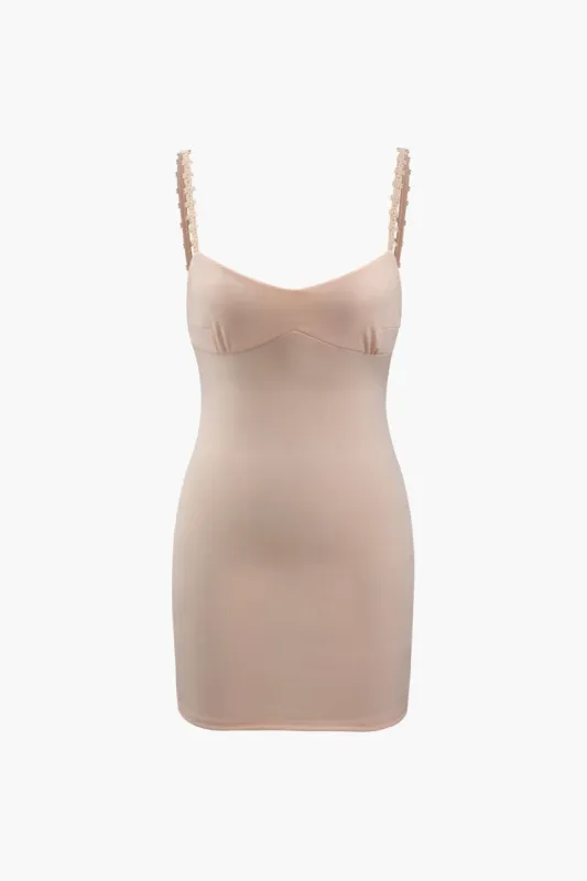 Lace Strap Bodycon Mini Dress sold by Micas
